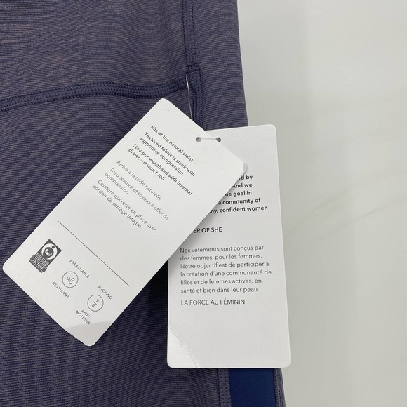 Athleta Ultimate Stash Pocket 7/8 Tight Dress Blue Hearth Rose Sz Large - Picture 5 of 9